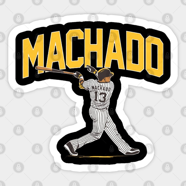 Manny Machado Slugger Swing Sticker by KraemerShop